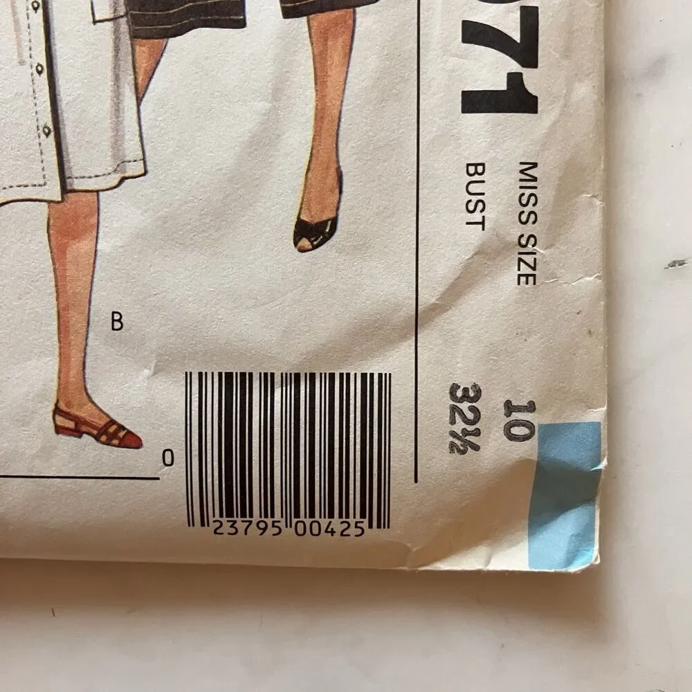 McCall Sewing Pattern 9071 Women’s Jones New York Top‎ Skirt & Jacket Sz 10 1984